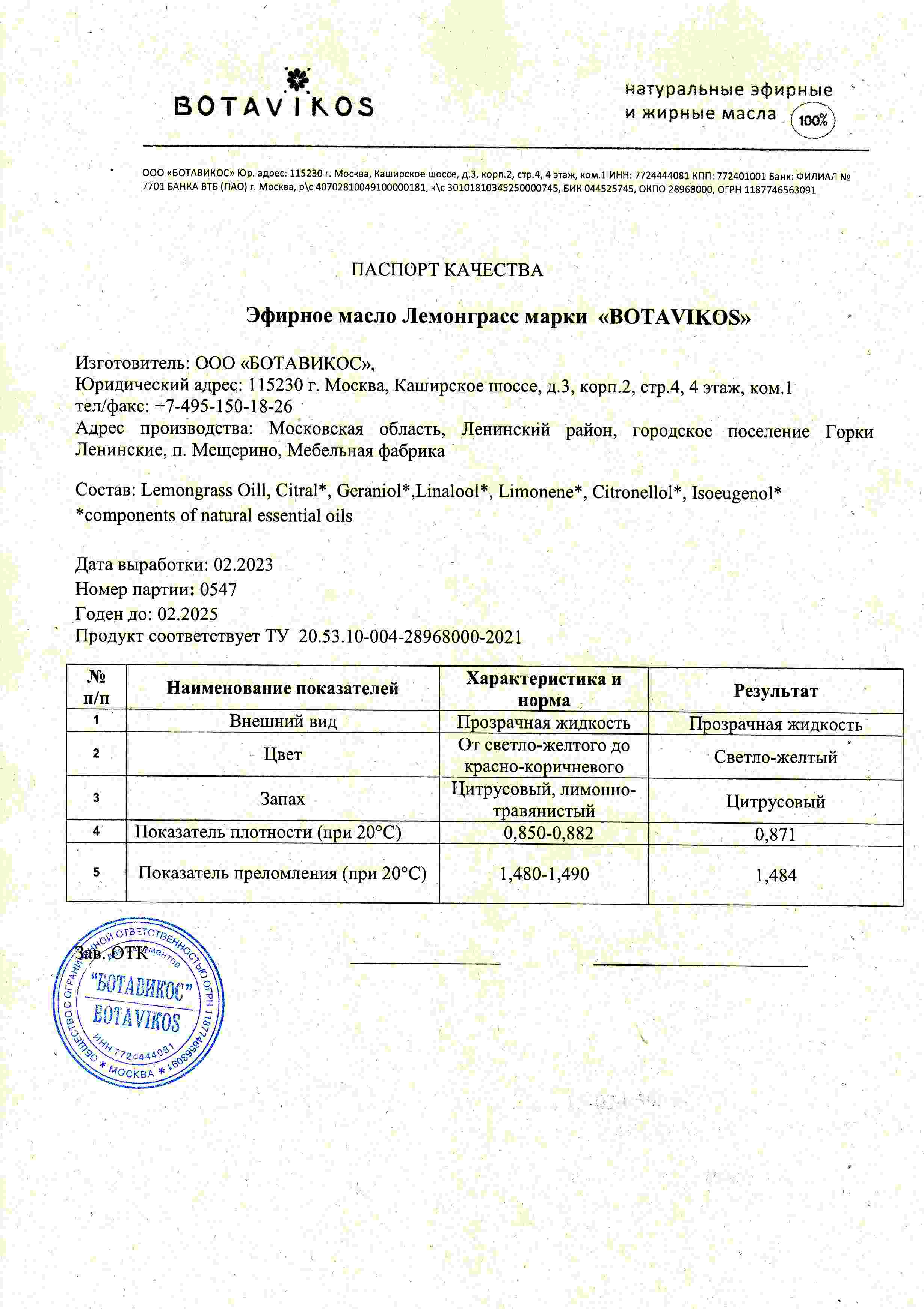 Паспорт №022023